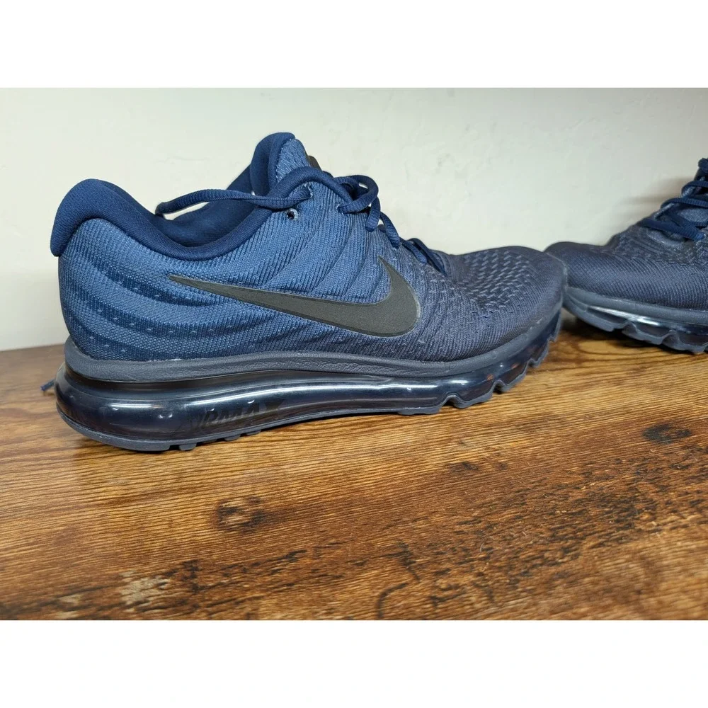 Nike Air Max 2017 Mens Navy Blue Running Shoes Size 8